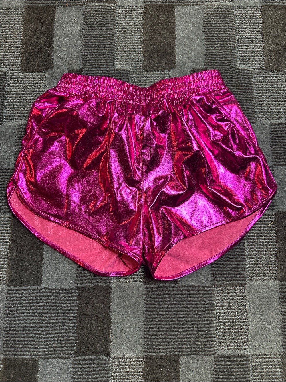 Shiny Metallic Magenta / Pink girls Shorts